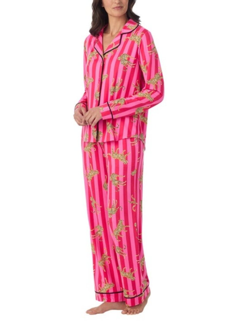 Room Service Women's Notch Collar PJ Set - Picture 2 of 6